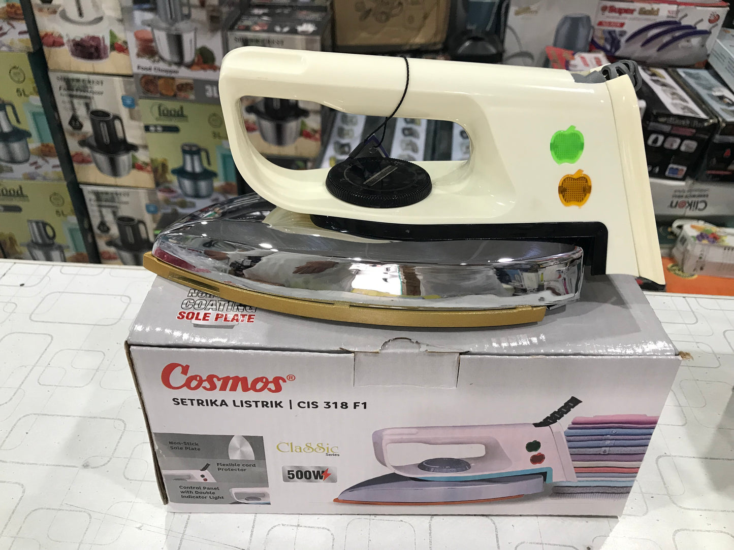 Cosmos CIS 318 F1 Classic Energy Saving Dry Iron (500W)