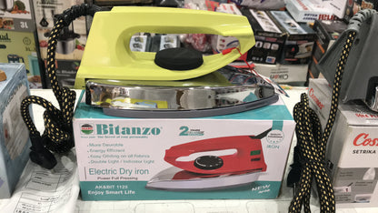 Bitanzo AK&amp;BIT 1125 Energy Saving light Weight Dry Iron