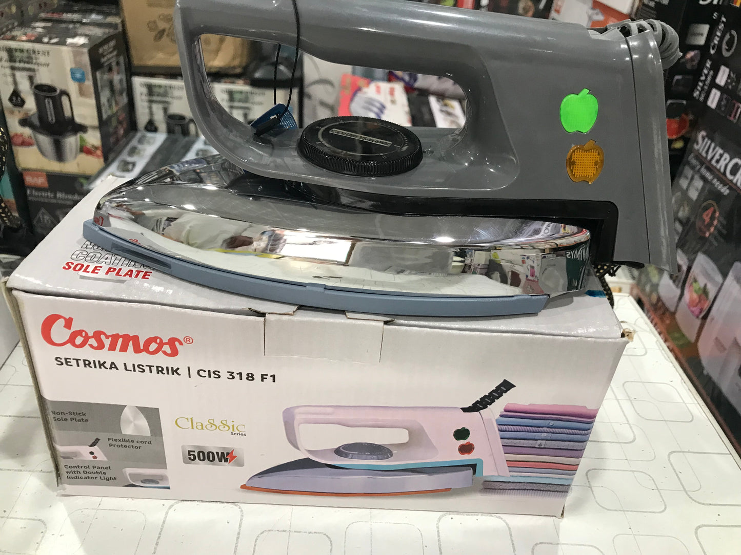 Cosmos CIS 318 F1 Classic Energy Saving Dry Iron (500W)