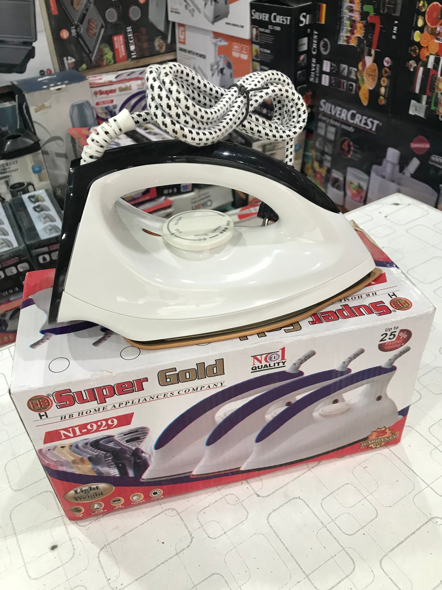 Super Gold Dry Iron NI-929 | Fast Heating and  Lightweight