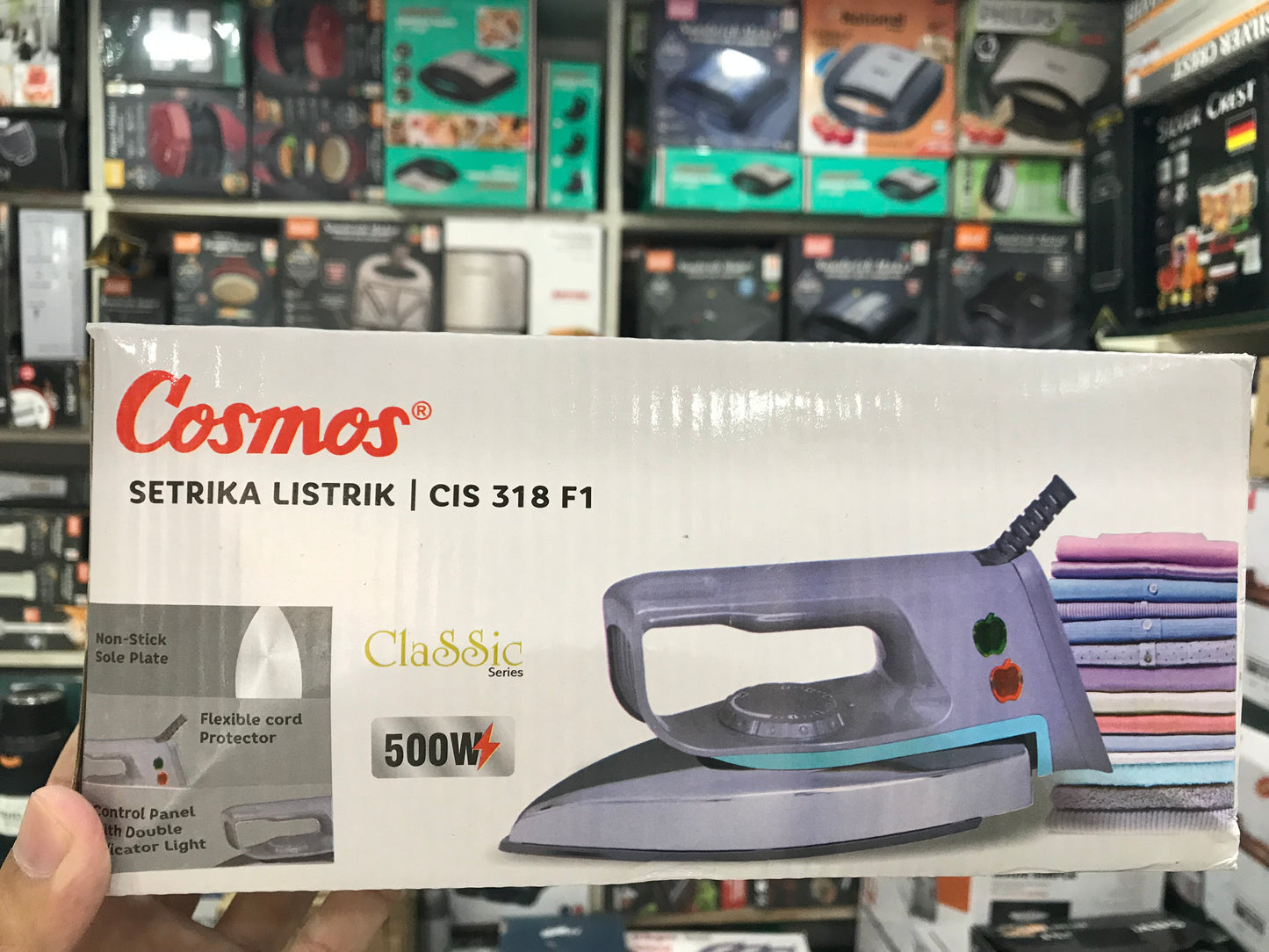 Cosmos CIS 318 F1 Classic Energy Saving Dry Iron (500W)