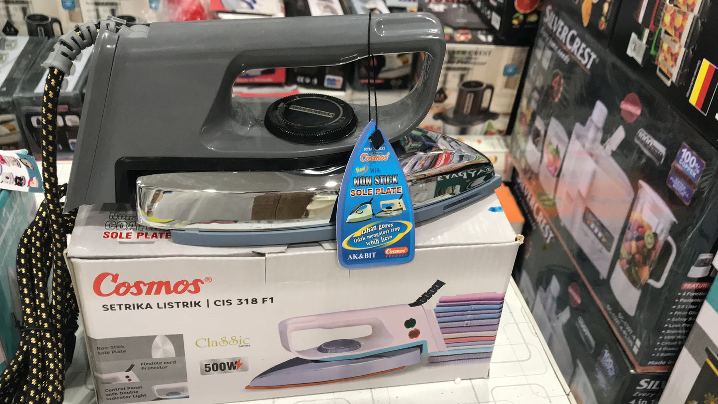 Cosmos CIS 318 F1 Classic Energy Saving Dry Iron (500W)