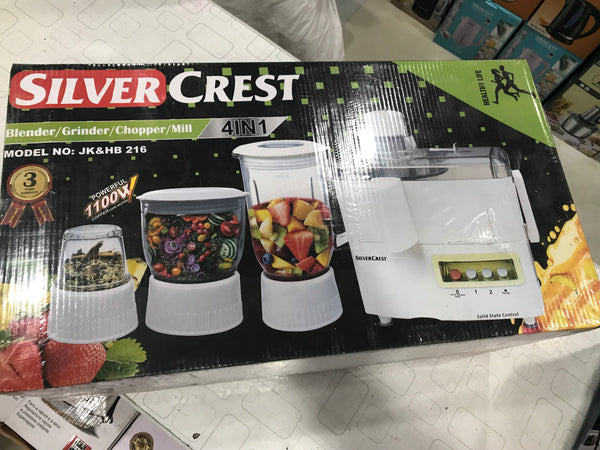 SILVERCREST JK&HB 216 4-in-1 Blender Grinder Chopper Mill – 1100W( For Home Use)