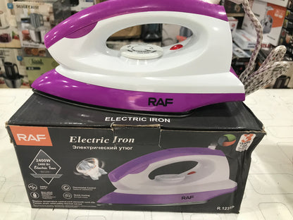 RAF Electric Iron 2400watt, Lightweight Design, Non-Stick Coated