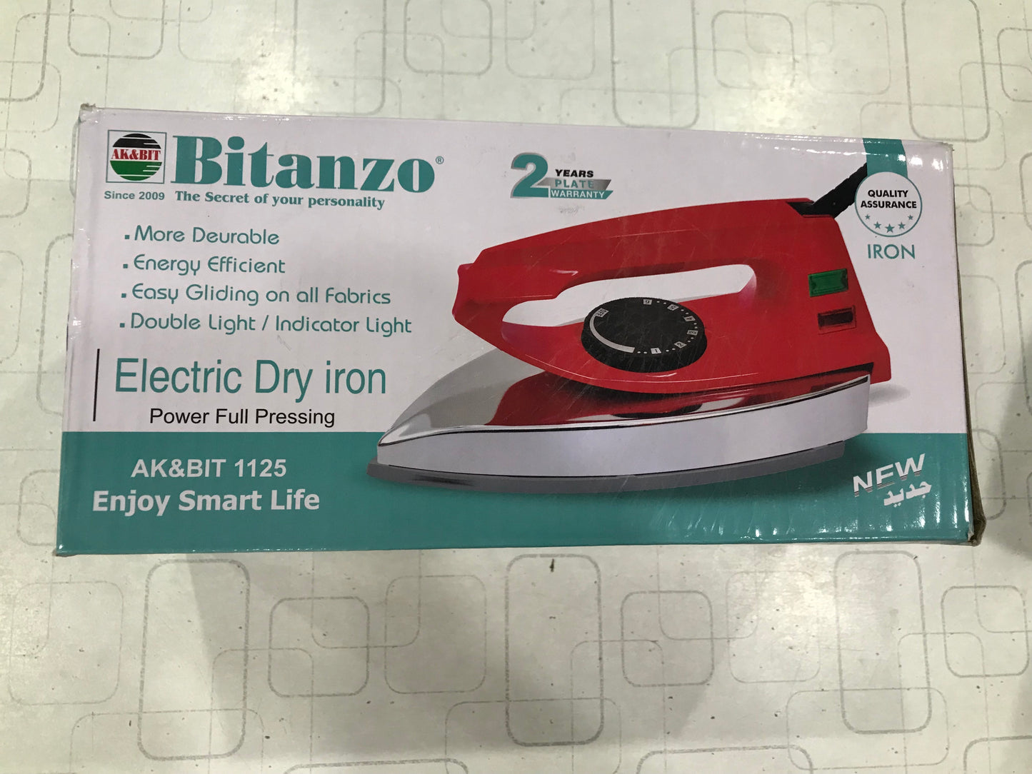 Bitanzo AK&amp;BIT 1125 Energy Saving light Weight Dry Iron