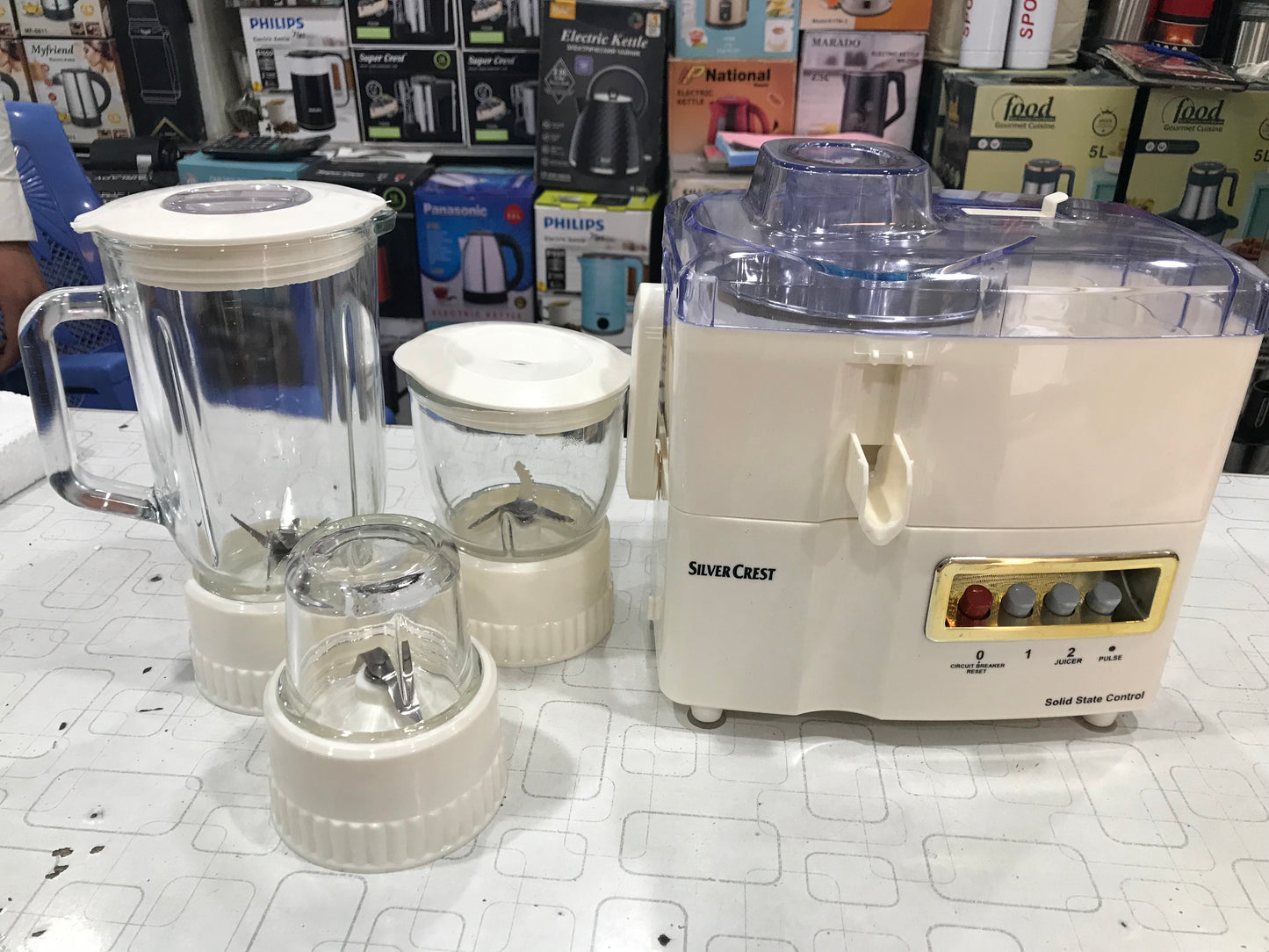 SILVERCREST JK&HB 216 4-in-1 Blender Grinder Chopper Mill – 1100W( For Home Use)