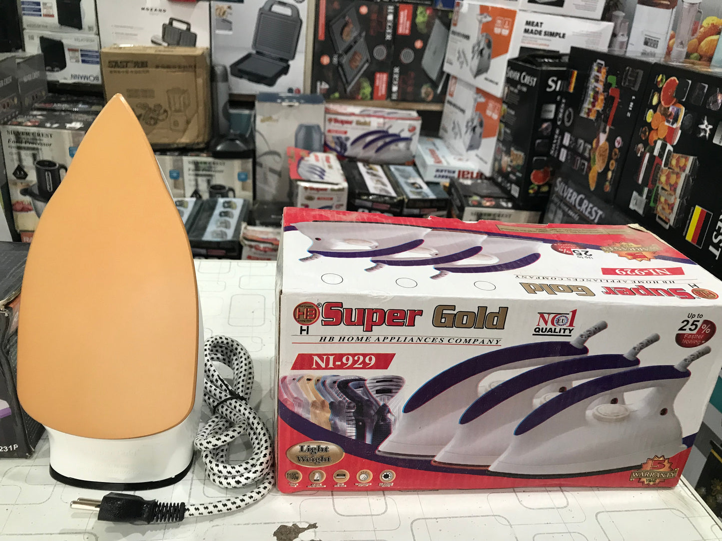 Super Gold Dry Iron NI-929 | Fast Heating and  Lightweight
